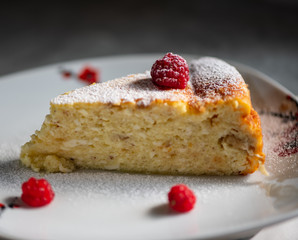 cake with berries