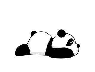 Panda is sleeping , cartoon , stickers © meen_na