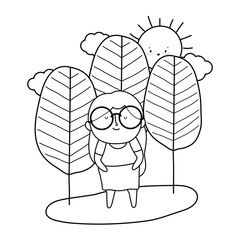 Grandmother cartoon vector design vector illustration