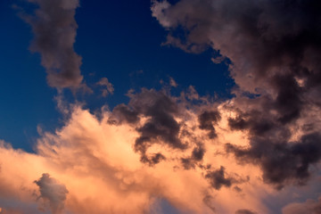 Light and Dark Swirling Clouds