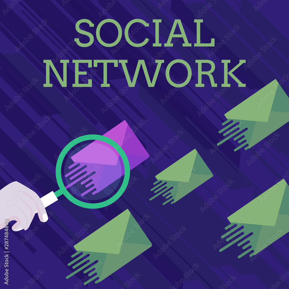 Poster text sign showing social network. business photo showcasing interactions sharing information interde