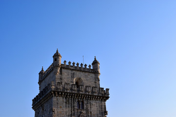 Fototapeta na wymiar Belém Tower minimalism, Portugal