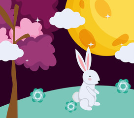 Mid autumn festival vector design