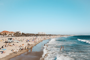 Santa Monica Beach from Pier