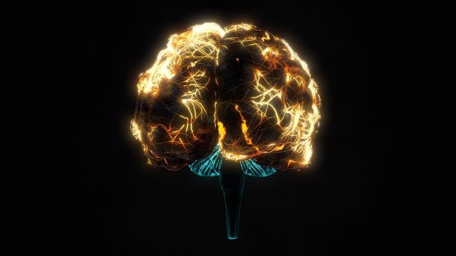 Surrounding neural network with fire texture