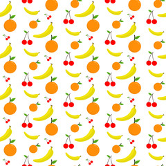 seamless pattern of fruits