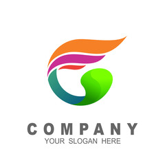 G logo, Modern letter g logo, icon, symbol design concept wit creative wing / wings, 3d logo