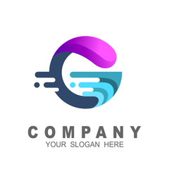 G logo, Abstract letter g logo design template, fast speed , quick energy sign, 3d logo vector