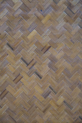 Old bamboo weave texture pattern