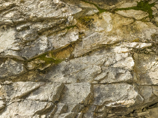 The texture of gray stone. Stone background. Natural material for construction..