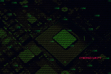 Cyber Security conceptual image with circuit board as background