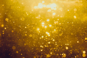 Gold abstract bokeh