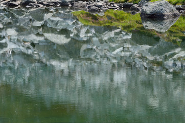 reflection on the lake