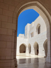 Sultan Qaboos Grand Mosque in Muscat (مسقط, Maskat) Sultanate of Oman