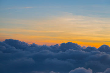 Beautiful sky and clouds before sunset