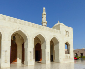 Sultan Qaboos Grand Mosque in Muscat (مسقط, Maskat) Sultanate of Oman