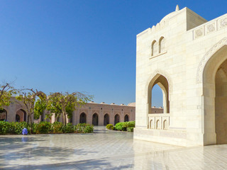 Sultan Qaboos Grand Mosque in Muscat (مسقط, Maskat) Sultanate of Oman