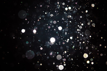 Abstract blur black bokeh