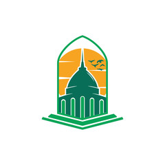 Abstract Mosque Moslem Logo Vector  For Corporate Business