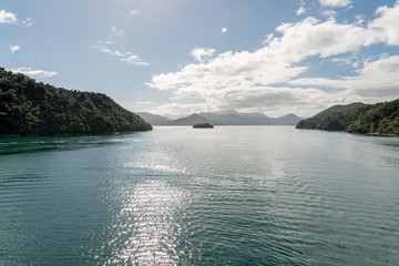 Stunning seaside and coastal scenery sail across Cooks Strait on the Interislander ferry
