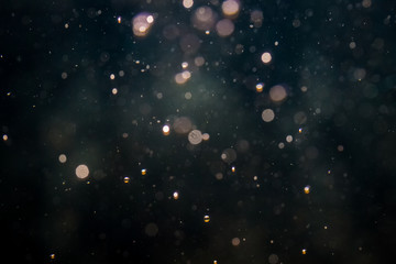 Obraz premium Blur bokeh of light on black