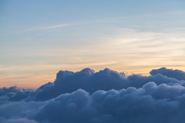 Beautiful sky and clouds before sunset