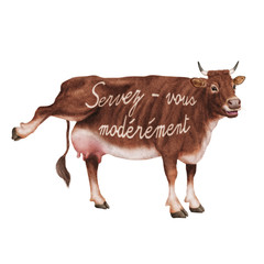 vache laitière, rigolote, invitation, offrir le lait, animal,  marron,  ferme, bétail, taureau, isolé, mollet, agriculture, mammifère, gazon, bétail, boeuf, vache laitière, lait, brun, alpage, debout,