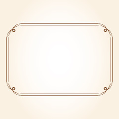 高級感のあるフレームデザインテンプレート