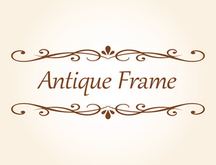 高級感のあるフレームデザインテンプレート