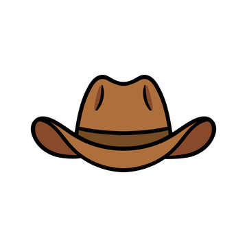 Cartoon Cowboy Hat Vector Illustration