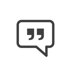 quotes chat vector icon