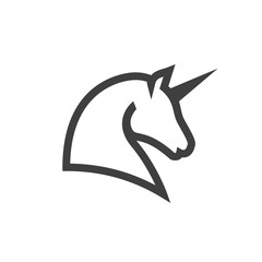 unicorn vector line icon © 4luck