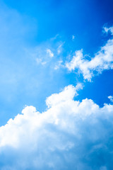 Fototapeta premium Air Cloud with blue sky, Nature background.