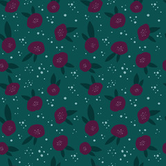 Repeating abstract flowers background. Can be used for postcards, invitations, advertising, web, textile and other.