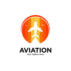 Aviation Logo Images Stock Vectors