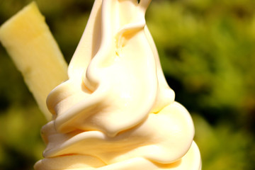 closeup of ice creem