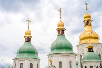 Fototapeta na wymiar Saint Sofia Cathedral, Kiev, Ukraine, summer day