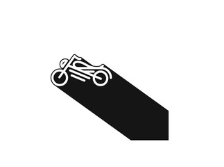 Motor Bike icon vector line art design. Vector illustration.
