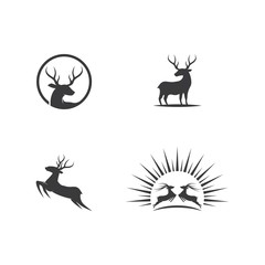 Deer ilustration logo vector
