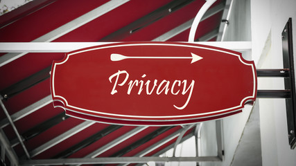 Street Sign to Privacy
