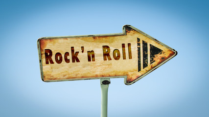 Street Sign to Rockn Roll