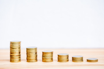 Growing Money - Plant On Coins - Finance And Investment Concept