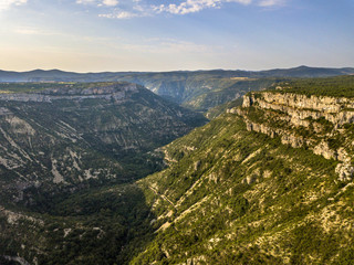 Naklejka premium Aerial view of Gorges la Vis Valley