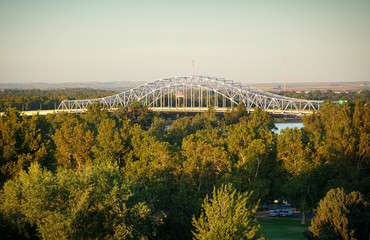 Bridge over Columbia river in Washington State