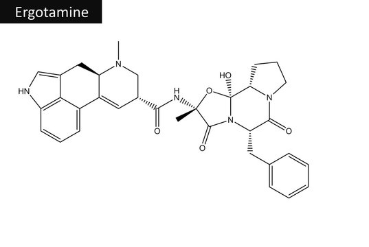 Molecular structure of ergotamine