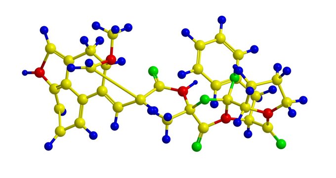 Molecular structure of ergotamine