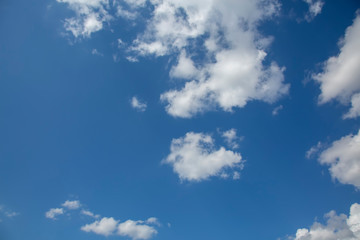 impressive beautiful blue sky and clouds