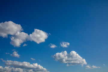 Naklejka na ściany i meble impressive beautiful blue sky and clouds