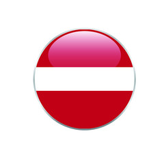 Latvia  round flag . closy flag of Latvia - vector button. 