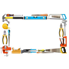 Vector Blank Frame with Tools
